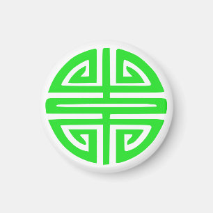 Chinas Wohlstand-Symbol grün Magnet
