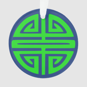 Chinas Wohlstand-Symbol grün Ornament