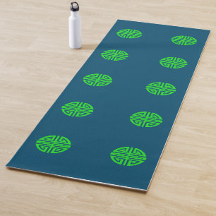 Chinas Wohlstand-Symbol grün Yogamatte