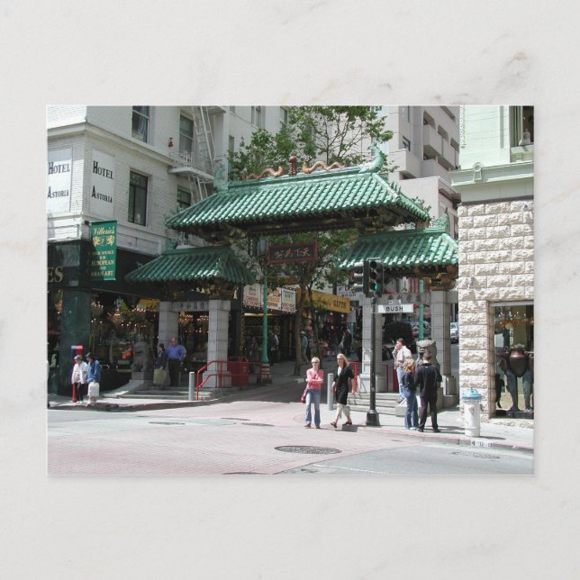 Chinatown Gate, San Francisco Foto Postkarten (Vorderseite)