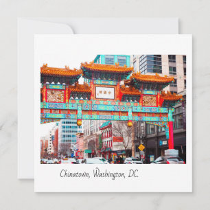 Chinatown in Washington, DC. Dankeskarte