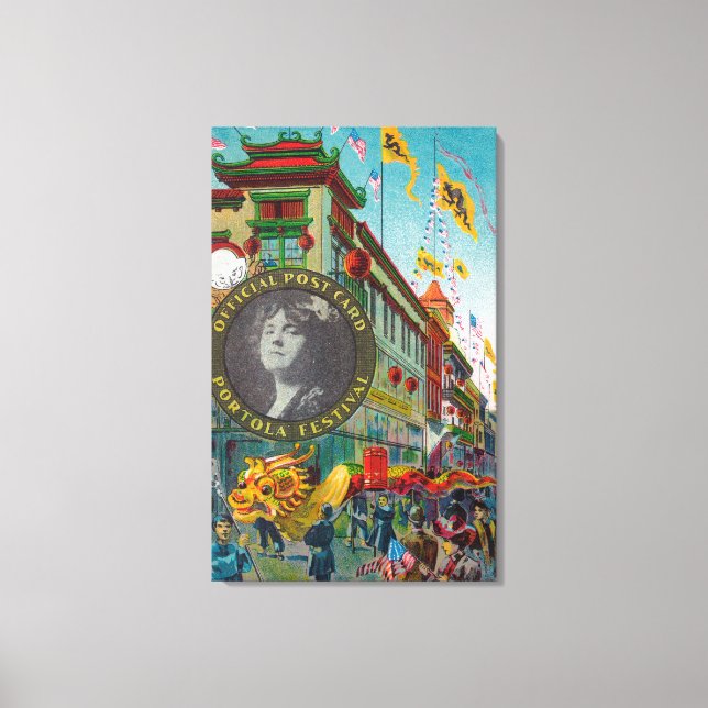 Chinatown Parade für Kletterhexen: Leinwanddruck (Vorderseite)