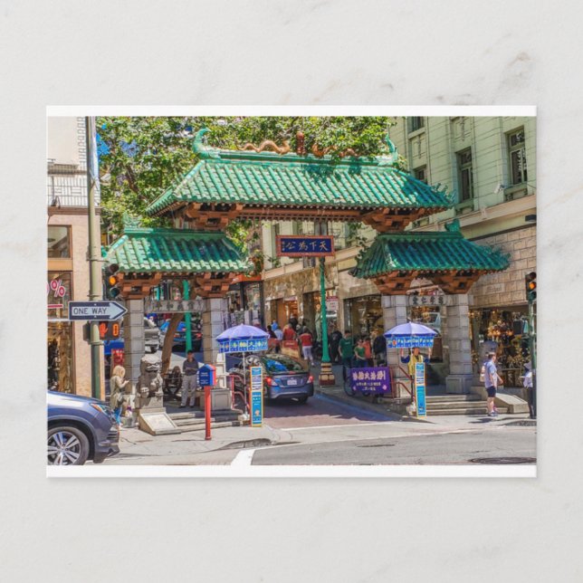 Chinatown San Francisco, California Postcard Postkarte (Vorderseite)