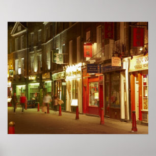 Chinatown, Soho, London, England, Vereinigtes Köni Poster