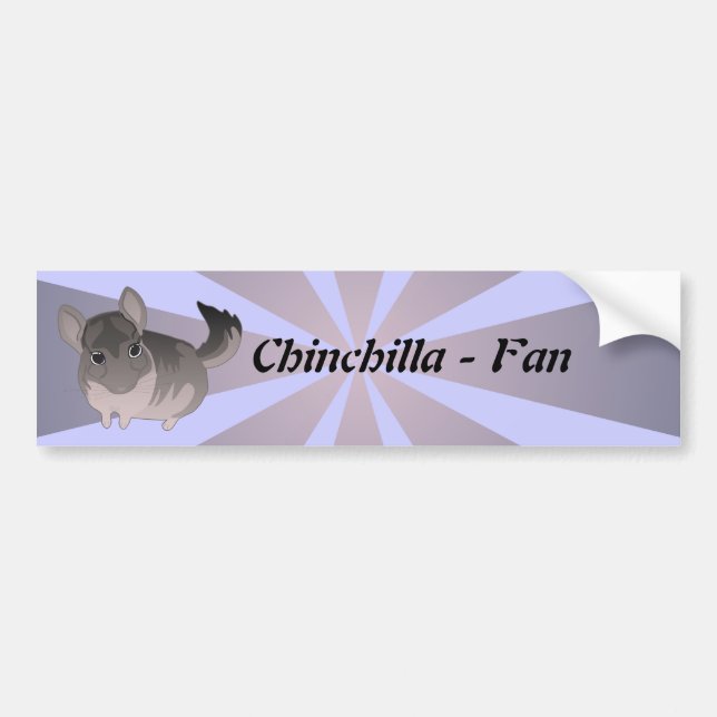 Chinchilla Autoaufkleber (Vorne)