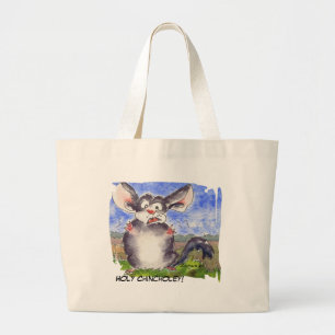 Chinchilla Cartoon Funny Tote Bag Jumbo Stoffbeutel