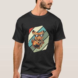 Chinchilla Chinchilla Pet Hexa Retro Vintag T-Shirt