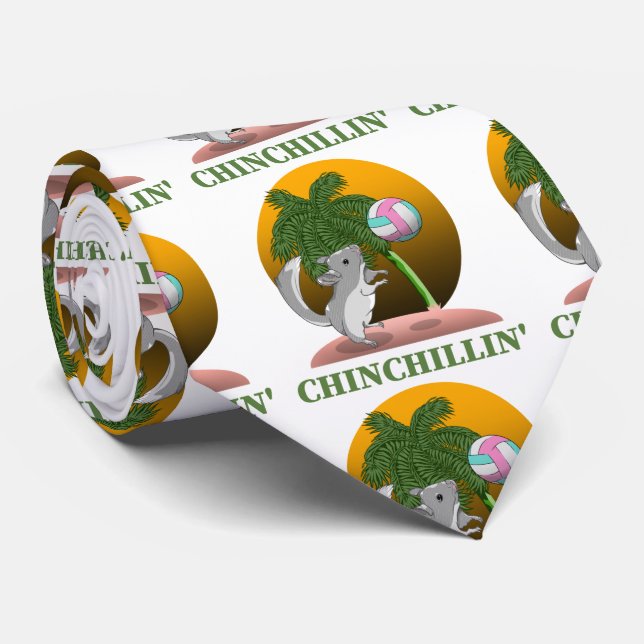 Chinchilla Chinchillin Krawatte (Gerollt)