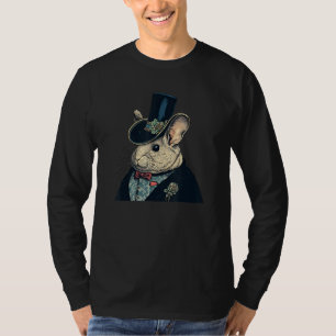 Chinchilla Englisch Gentleman Funny Pet Viktoriani T-Shirt