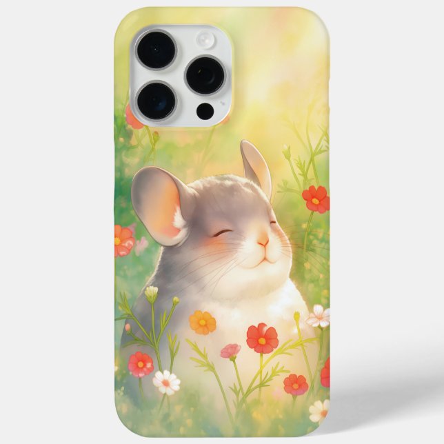 Chinchilla Floral Oasis Case-Mate iPhone Hülle (Rückseite)