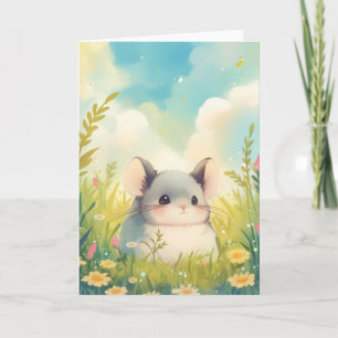 Chinchilla geborgen in der Umarmung der Natur Karte