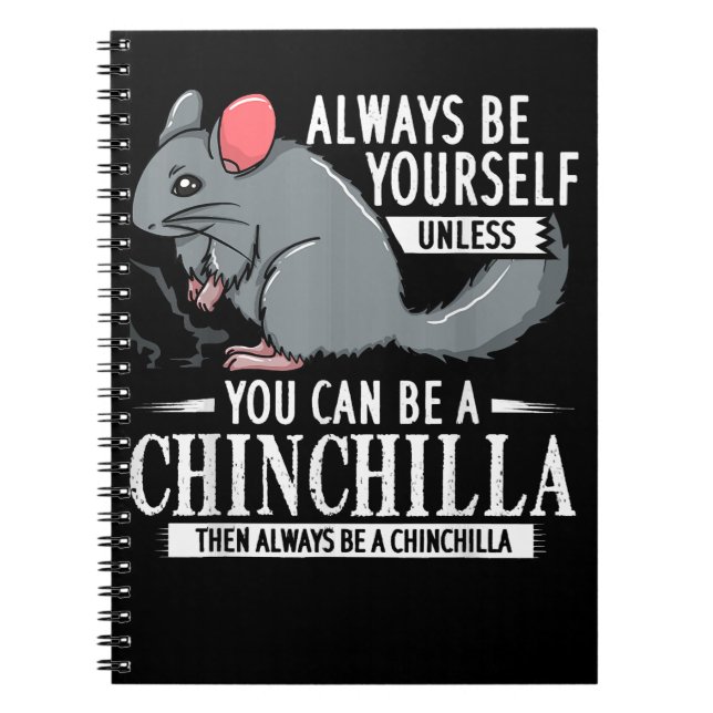 Chinchilla Gift Funny Niedlich Pet Notizblock (Vorderseite)
