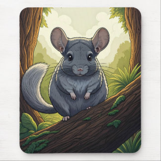 Chinchilla in the Forest Mousepad