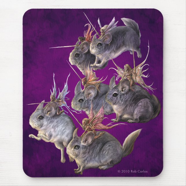 Chinchilla-Kavallerie Mousepad (Vorne)