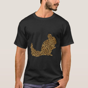 Chinchilla Leoparden Druck Nagetier Tierliebhaber T-Shirt