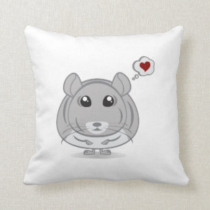 Chinchilla-Liebe-Gedanken-Blasethrow-Kissen Kissen