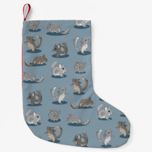 Chinchilla-Muster Kleiner Weihnachtsstrumpf