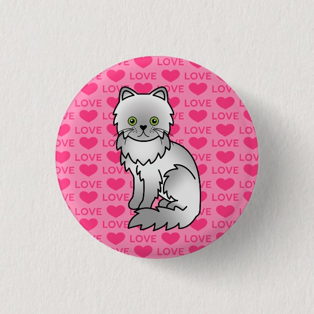 Chinchilla Persian Button (Vorderseite)