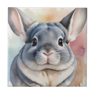 Chinchilla Portrait Fliese