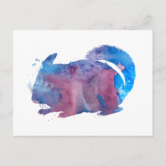 Chinchilla Postkarte (Vorderseite)