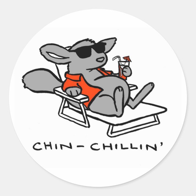 Chinchilla Sticker (Vorderseite)