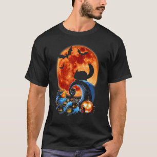 Chinchilla und Moon Halloween Silhouette T-Shirt