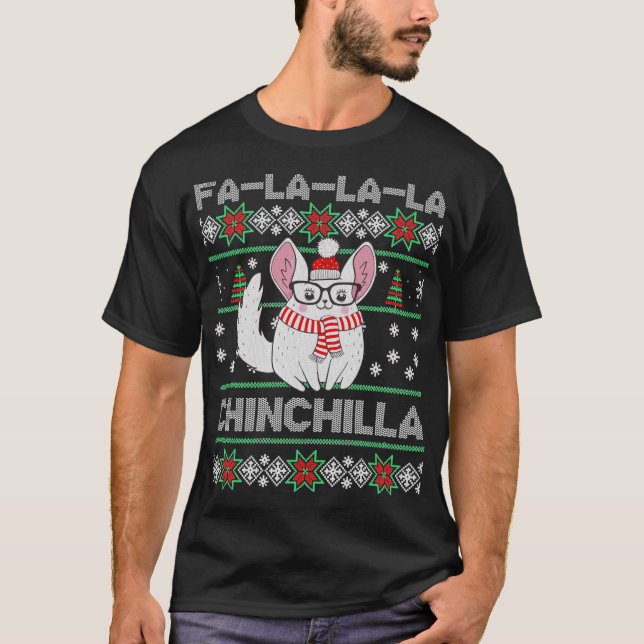Chinchilla Vilain Sweat de Noël (Devant)