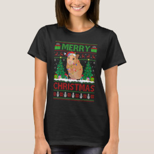 Chinchilla Xmas Tree Ugly Santa Chinchilla Chris T-Shirt