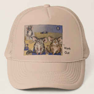 Chinchillas travaillent sur le Casquette de dessin