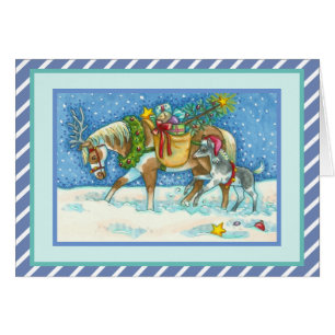 CHINCOTEAGUE PONIES CHRISTMAS GREETCARD Verse
