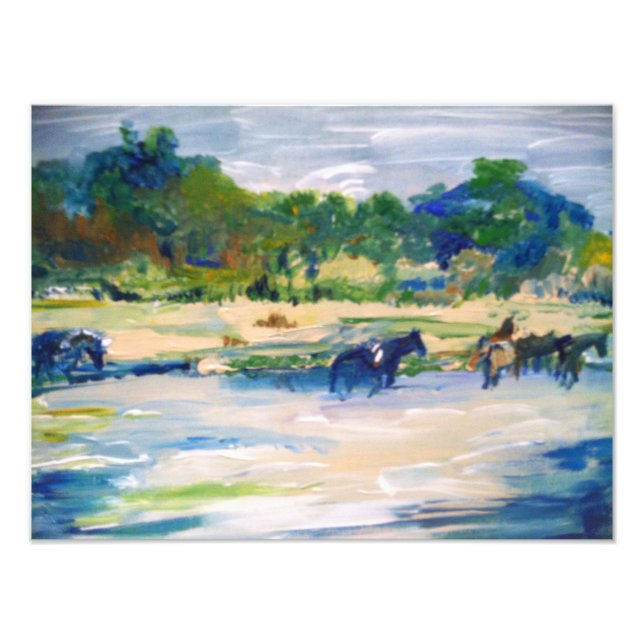 Chincoteague Ponies Painting #1 Fotodruck (Vorne)