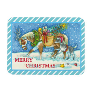 CHINCOTEAGUE-PONY, WEIHNACHTSMAGNET MAGNET