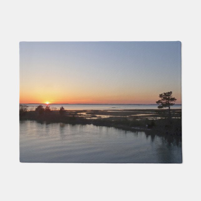 Chincoteague Sunset I Virginia Landschaft Fußmatte (Vorderseite)