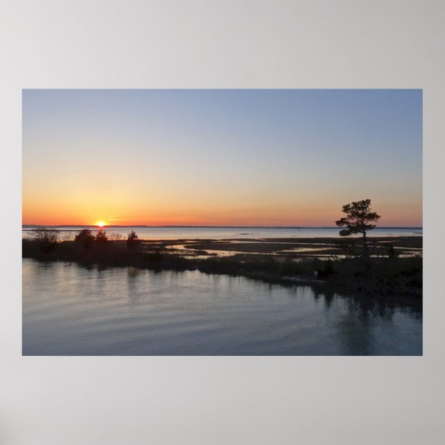 Chincoteague Sunset I Virginia Landschaft Poster (Vorne)