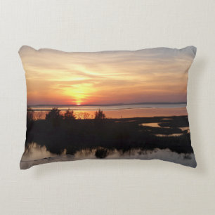 Chincoteague Sunset II Virginia Landschaft Dekokissen