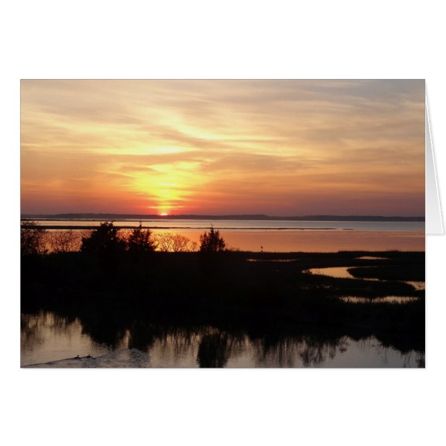 Chincoteague Sunset II Virginia Paysage (Devant horizontal)