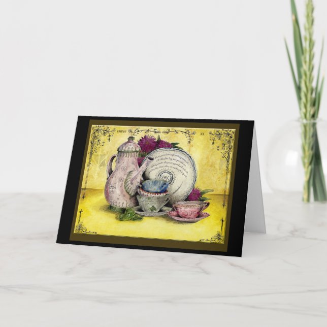 Chine 20e année Mariage Anniversaire carte cadeau (Devant)