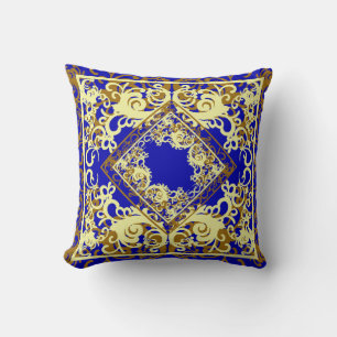 Chine Bluie und Gold reversible Kissen