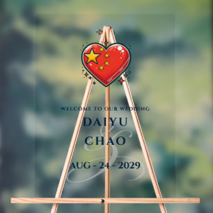 Chine Couple Heart Mariage Bienvenue