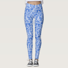 Chine Leggings bleu et blanc