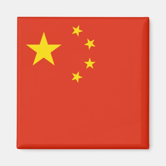 Chine - Magnet de drapeau (Devant)