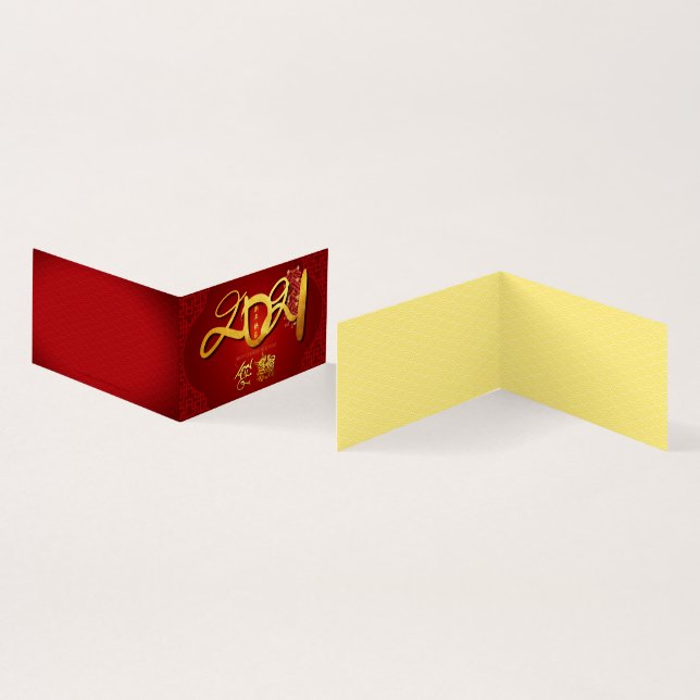 Chines Ox New Year 2021 Firecrackers Pack 25 FC (Innenseite und Außenseite)