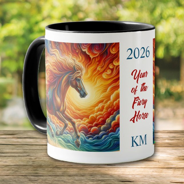 Chinese 2026 Year of the Fiery Horse Tasse (Von Creator hochgeladen)