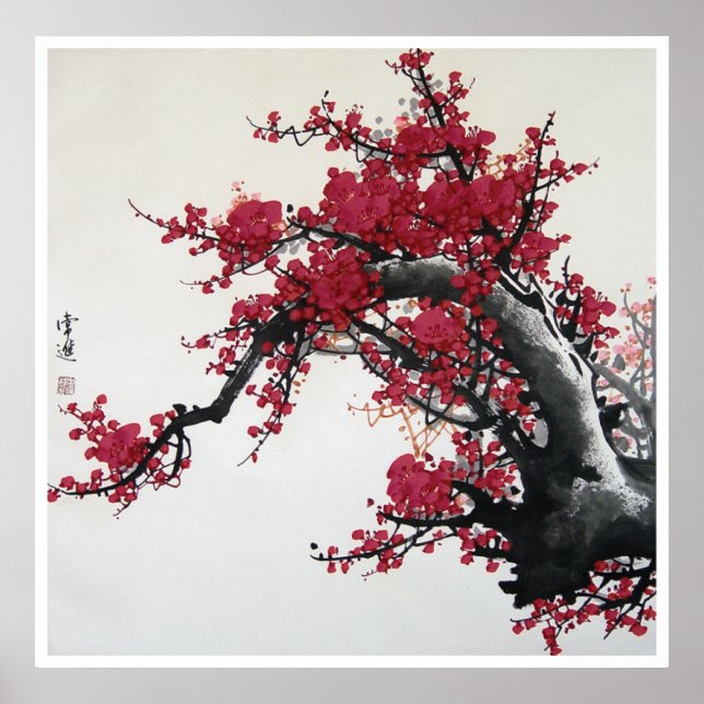 Chinese Cherry Blossom Poster (Vorne)