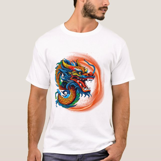 Chinese Drachenshirt T-Shirt (Vorderseite)