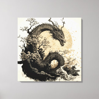 Chinese dragon 2 leinwanddruck