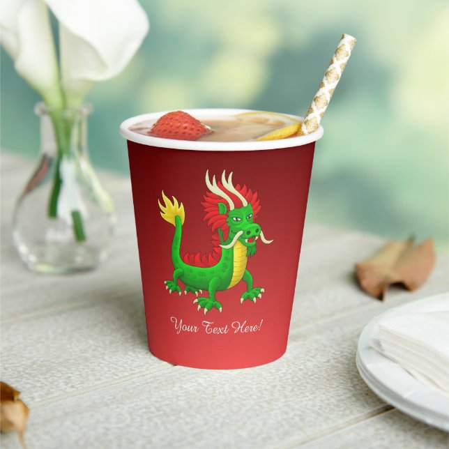 Chinese Dragon Pappbecher (In Situ)