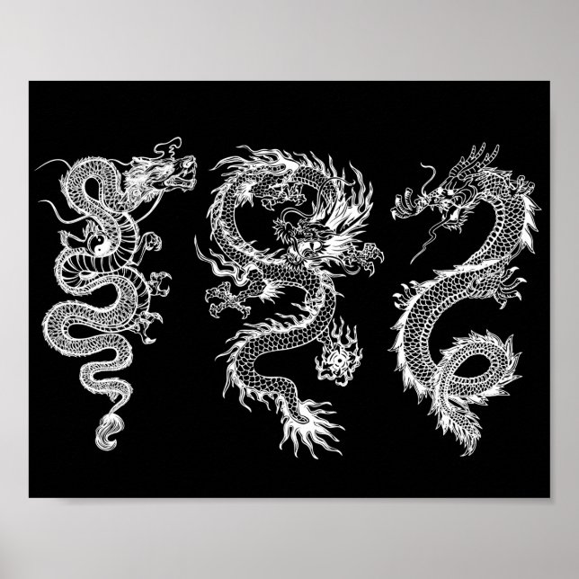 Chinese dragons poster (Vorne)