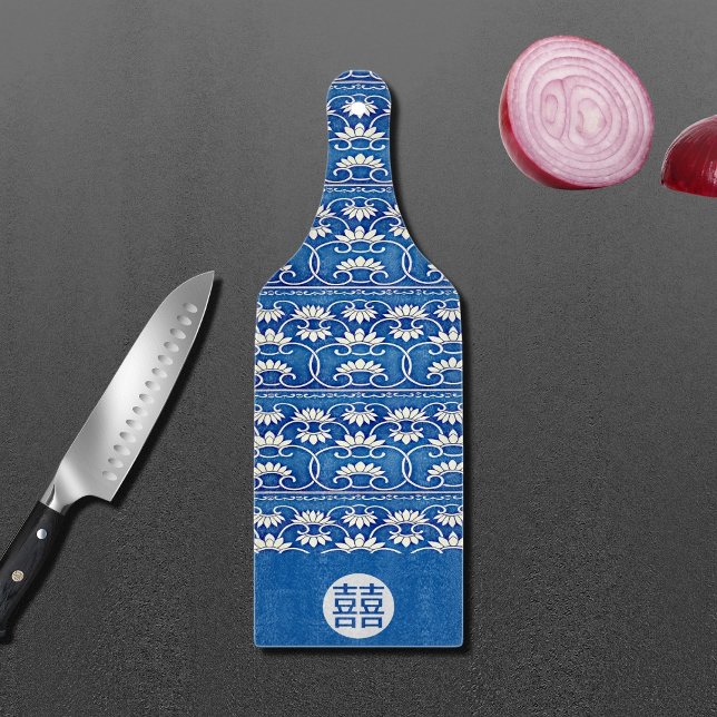 Chinese floral -double happiness schneidebrett (Von Creator hochgeladen)