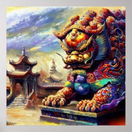 Chinese Foo Lion (11) Poster